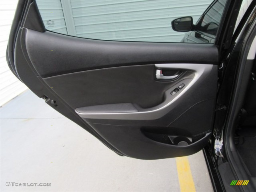 2014 Elantra Limited Sedan - Black / Black photo #36