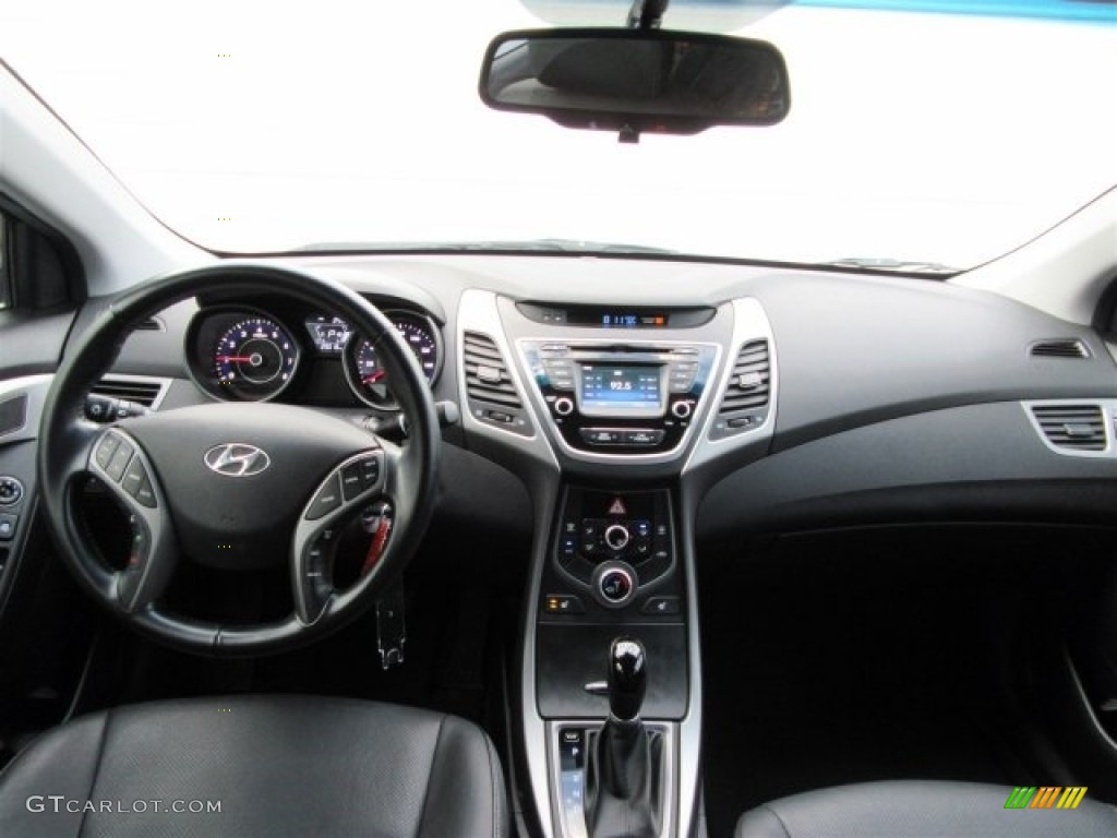 2014 Elantra Limited Sedan - Black / Black photo #38