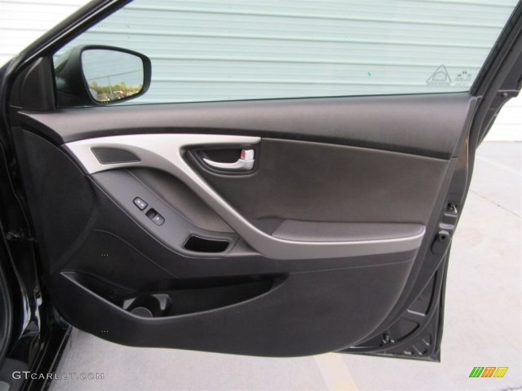 2014 Elantra Limited Sedan - Black / Black photo #42