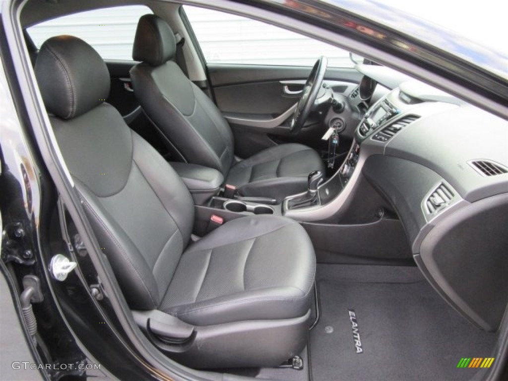 2014 Elantra Limited Sedan - Black / Black photo #44