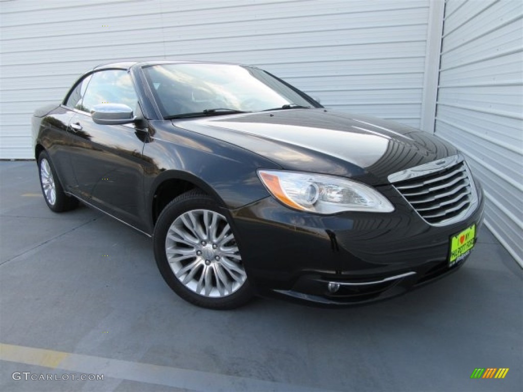 2013 200 Limited Convertible - Black / Black/Light Frost Beige photo #1