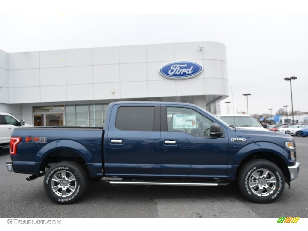 2017 F150 XLT SuperCrew 4x4 - Blue Jeans / Earth Gray photo #2