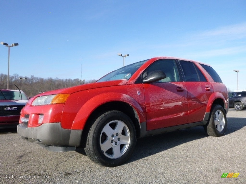 2004 VUE V6 AWD - Chili Pepper Red / Gray photo #2