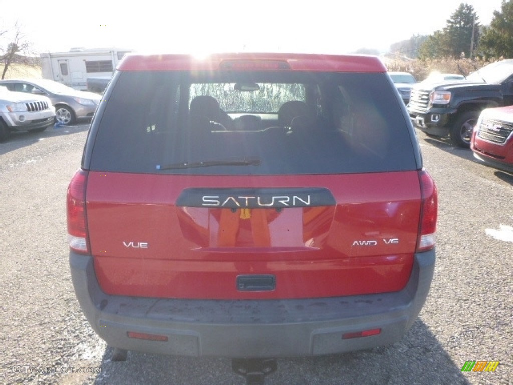 2004 VUE V6 AWD - Chili Pepper Red / Gray photo #6