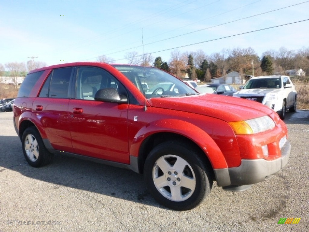 2004 VUE V6 AWD - Chili Pepper Red / Gray photo #10