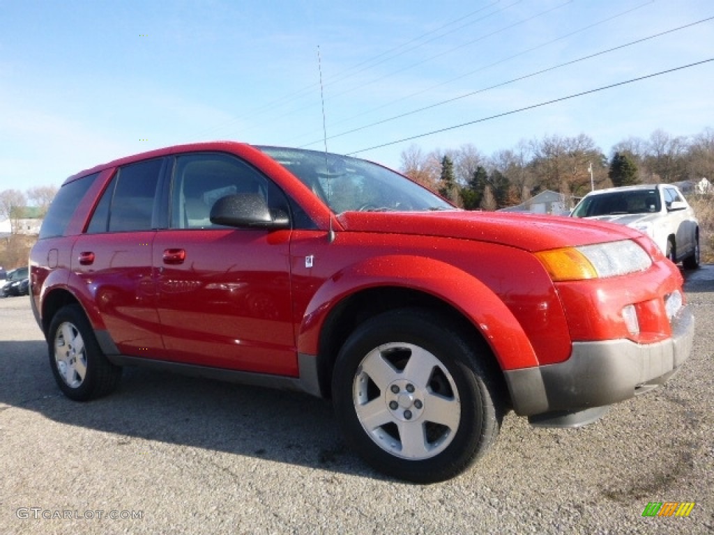 2004 VUE V6 AWD - Chili Pepper Red / Gray photo #11