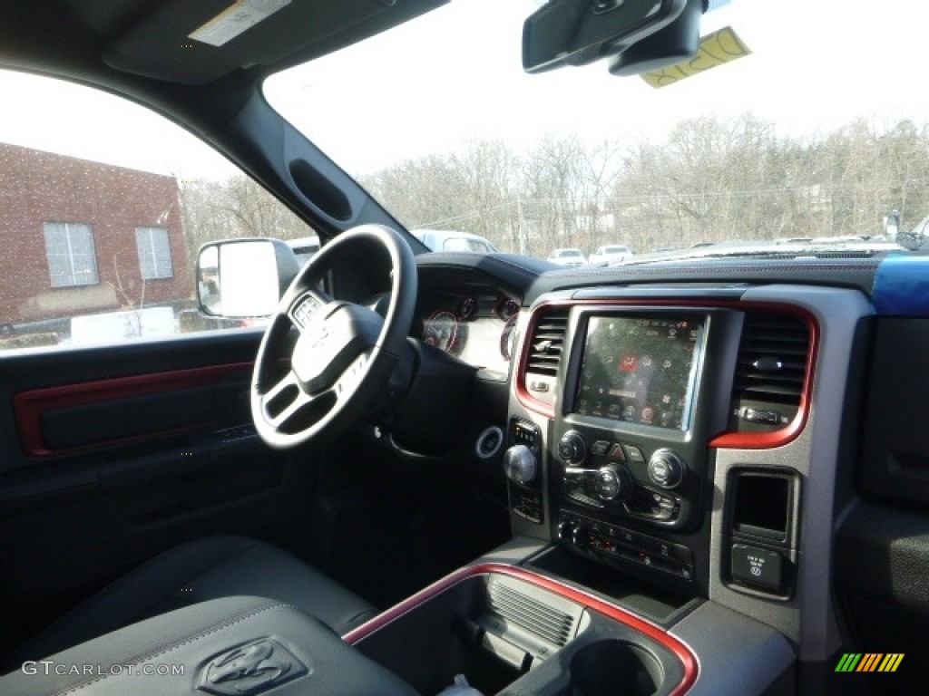 2017 1500 Rebel Crew Cab 4x4 - Bright White / Rebel Theme Red/Black photo #11