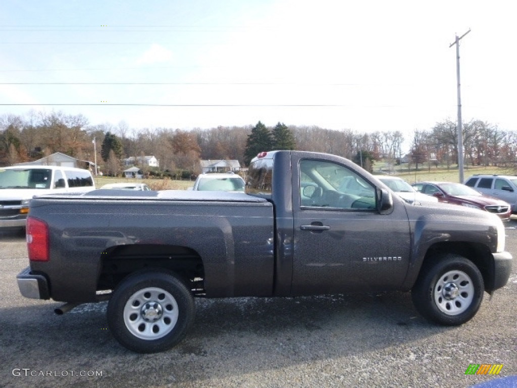 2011 Silverado 1500 Regular Cab - Taupe Gray Metallic / Dark Titanium photo #9