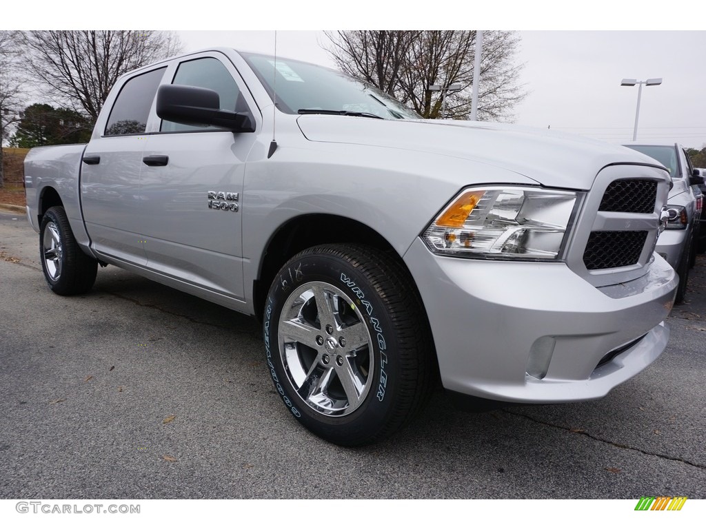 2017 1500 Express Crew Cab - Bright Silver Metallic / Black/Diesel Gray photo #4