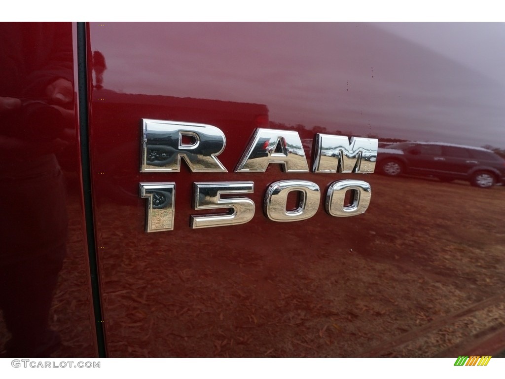 2017 1500 Big Horn Quad Cab - Delmonico Red Pearl / Black/Diesel Gray photo #4
