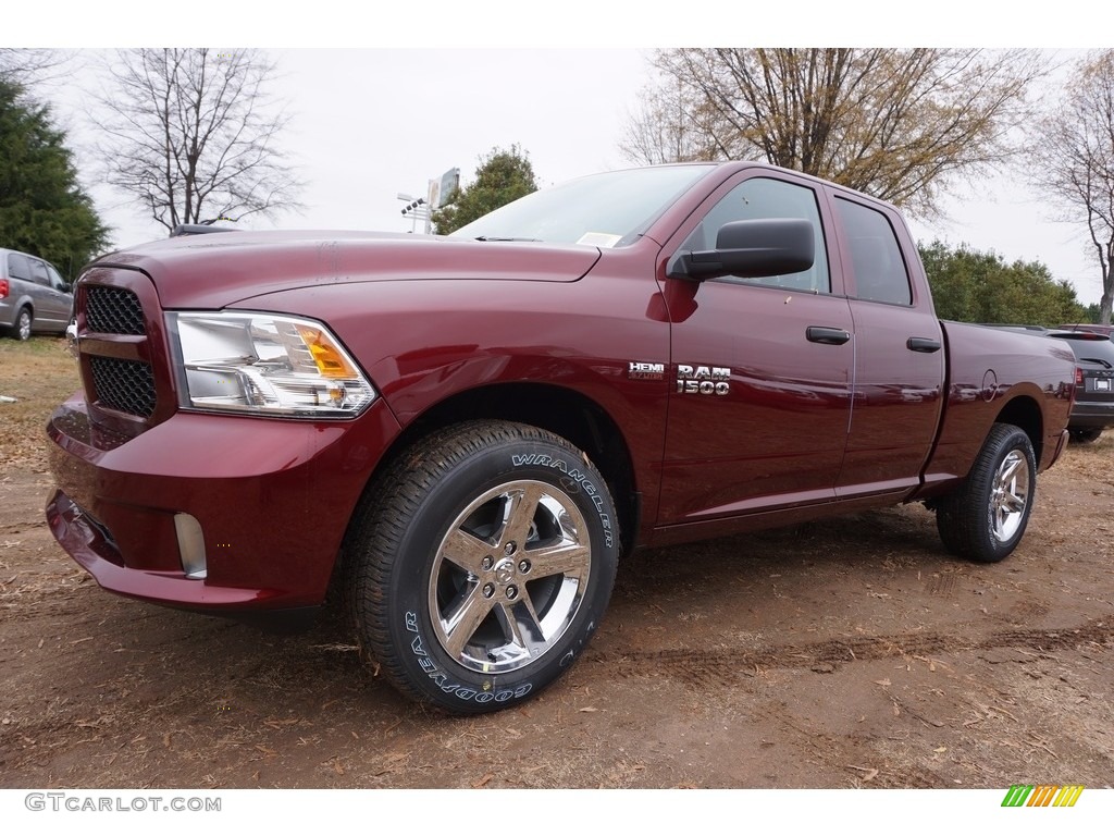 2017 1500 Express Quad Cab - Delmonico Red Pearl / Black/Diesel Gray photo #1