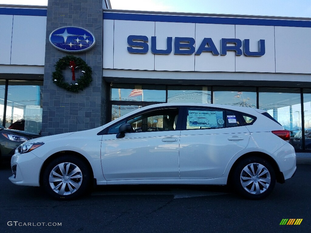 Crystal White Pearl 2017 Subaru Impreza 2.0i 5-Door Exterior Photo #117647355