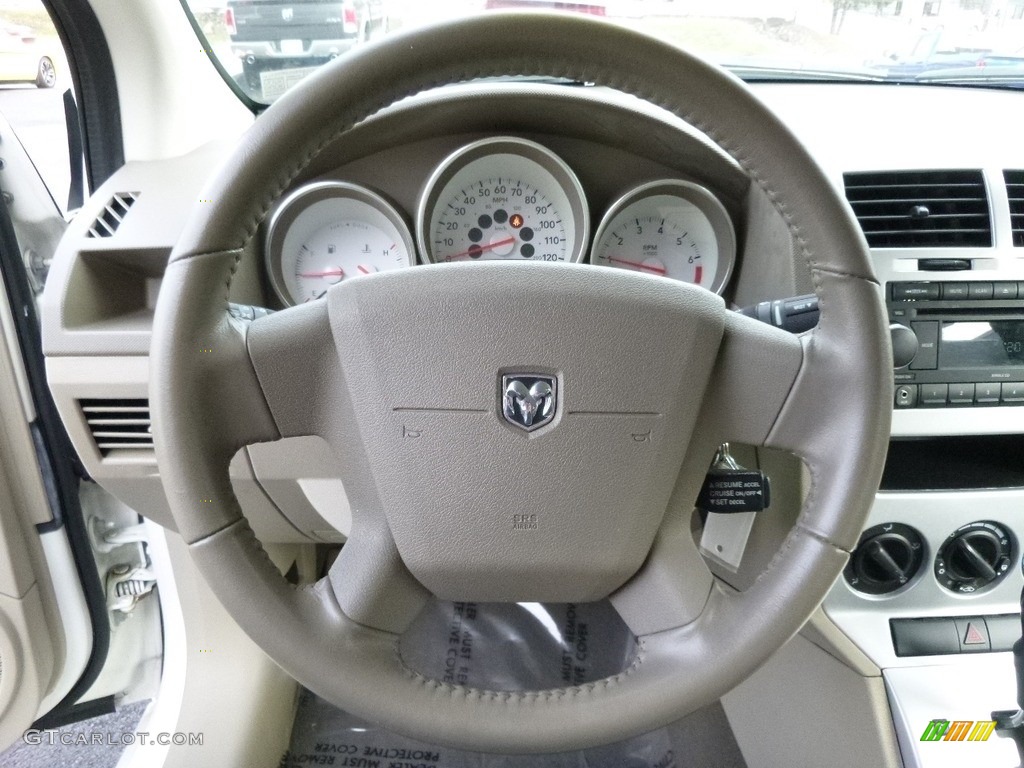 2008 Caliber SXT - Stone White / Pastel Pebble Beige photo #16