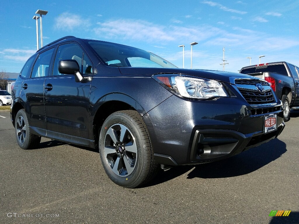 2017 Forester 2.5i - Dark Gray Metallic / Gray photo #1