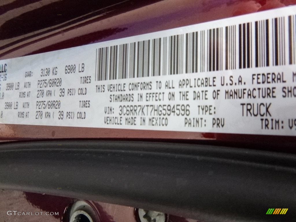 2017 1500 Express Crew Cab 4x4 - Delmonico Red Pearl / Black/Diesel Gray photo #15