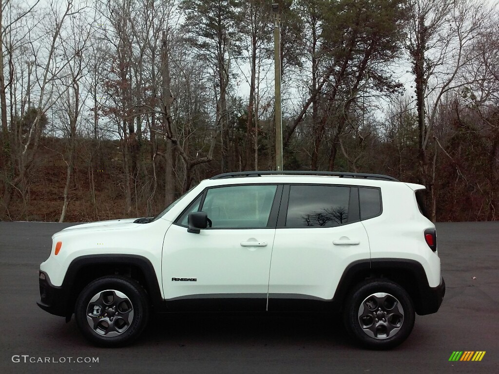 2017 Renegade Sport 4x4 - Alpine White / Black/Sandstorm photo #1