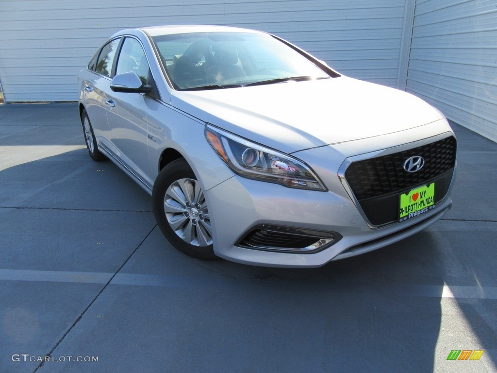 2017 Sonata SE Hybrid - Symphony Silver / Gray photo #2