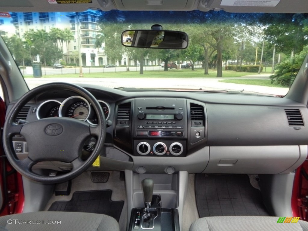 2008 Tacoma Access Cab - Impulse Red Pearl / Graphite Gray photo #2