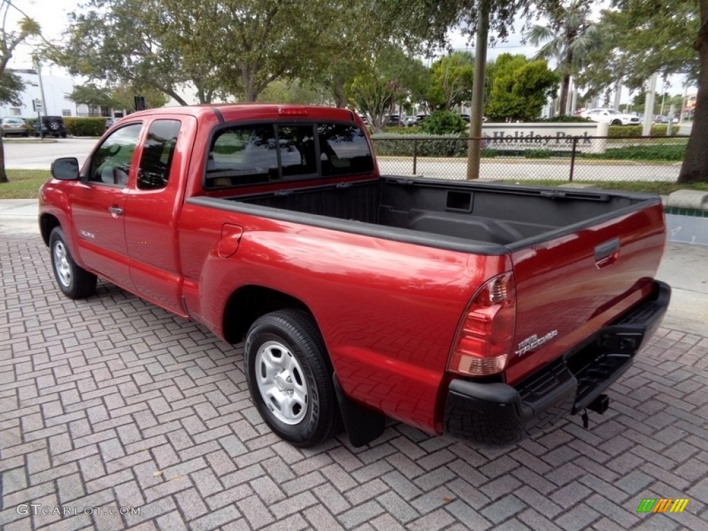 2008 Tacoma Access Cab - Impulse Red Pearl / Graphite Gray photo #5