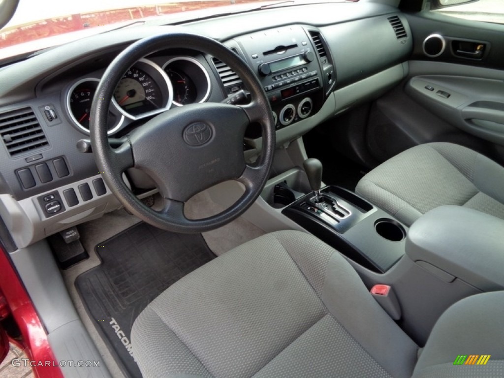 2008 Tacoma Access Cab - Impulse Red Pearl / Graphite Gray photo #6