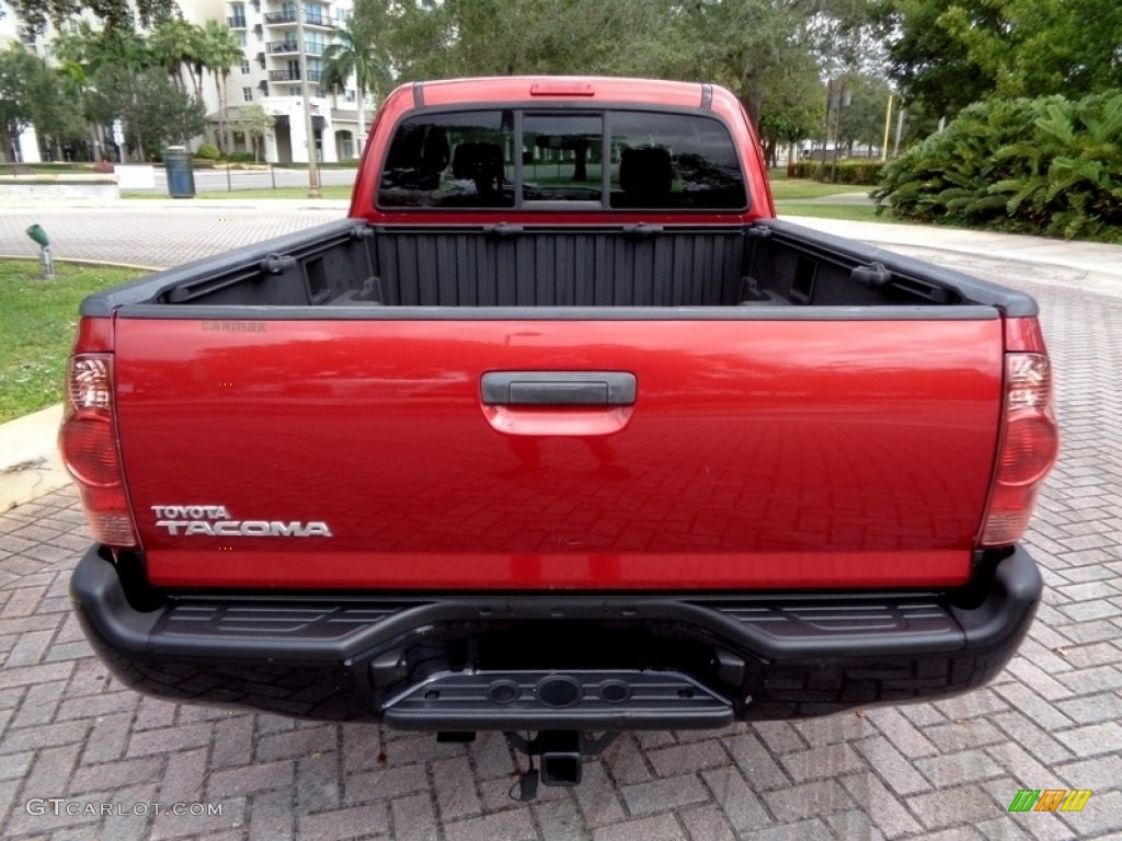 2008 Tacoma Access Cab - Impulse Red Pearl / Graphite Gray photo #7