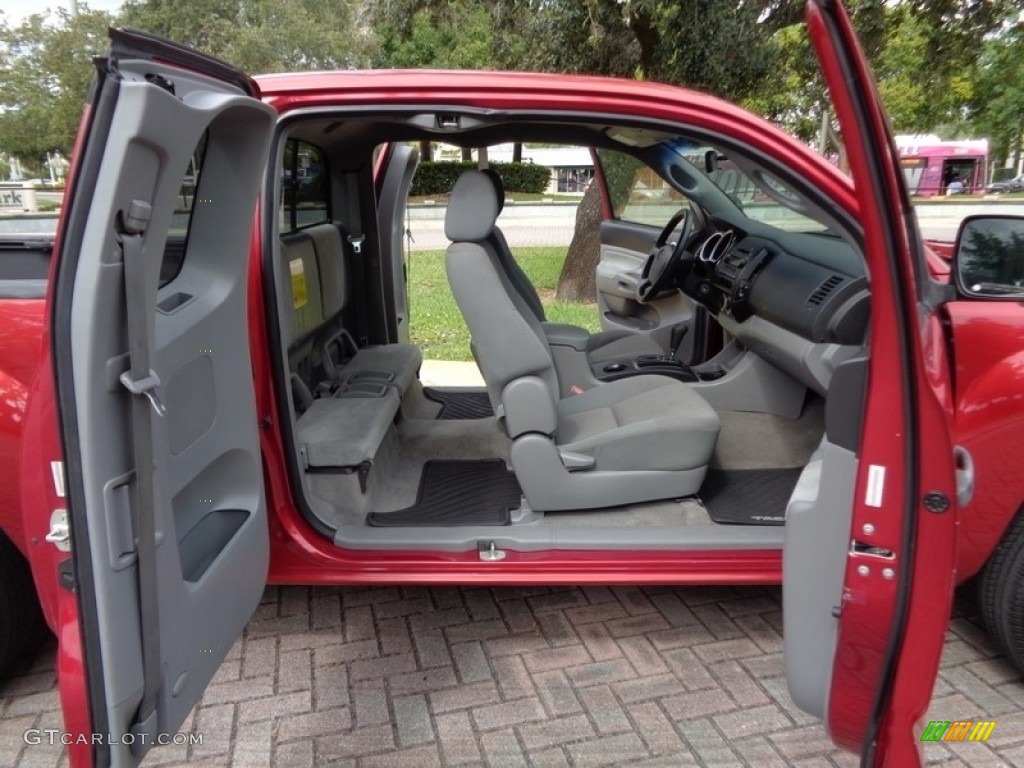 2008 Tacoma Access Cab - Impulse Red Pearl / Graphite Gray photo #12
