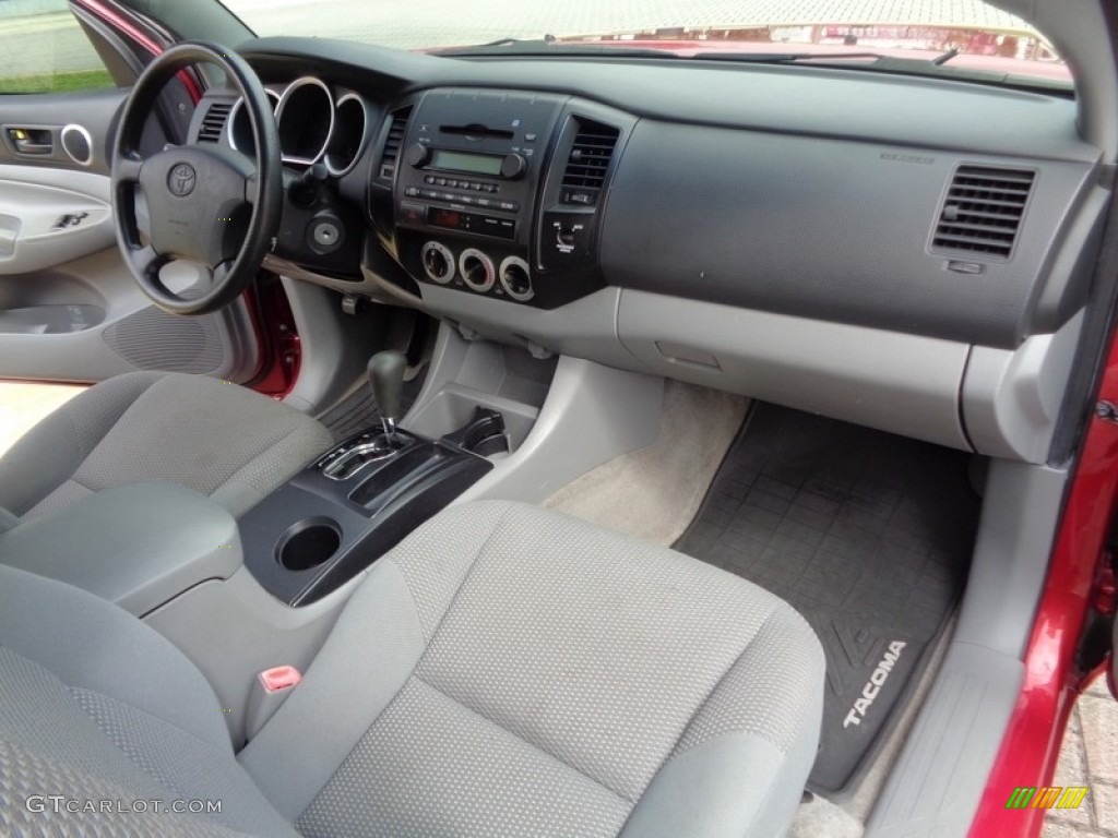 2008 Tacoma Access Cab - Impulse Red Pearl / Graphite Gray photo #25