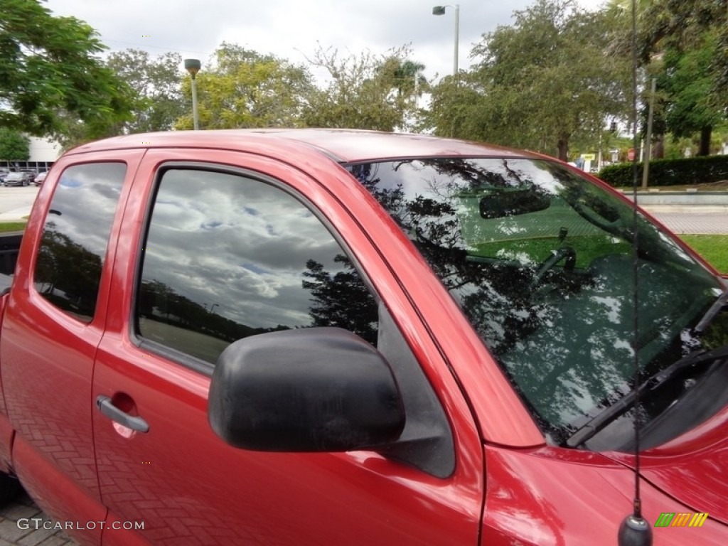 2008 Tacoma Access Cab - Impulse Red Pearl / Graphite Gray photo #26