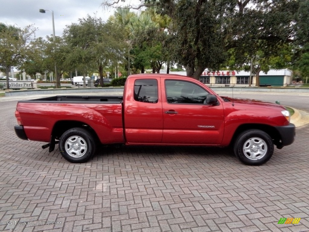 2008 Tacoma Access Cab - Impulse Red Pearl / Graphite Gray photo #29
