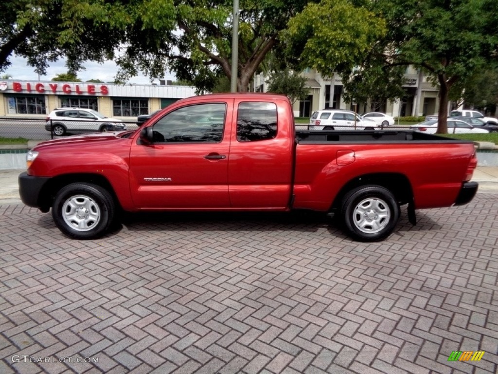 2008 Tacoma Access Cab - Impulse Red Pearl / Graphite Gray photo #36