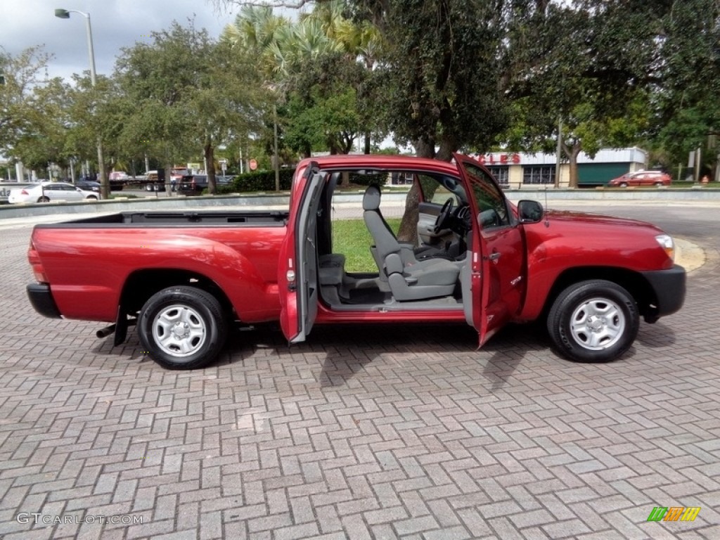 2008 Tacoma Access Cab - Impulse Red Pearl / Graphite Gray photo #42