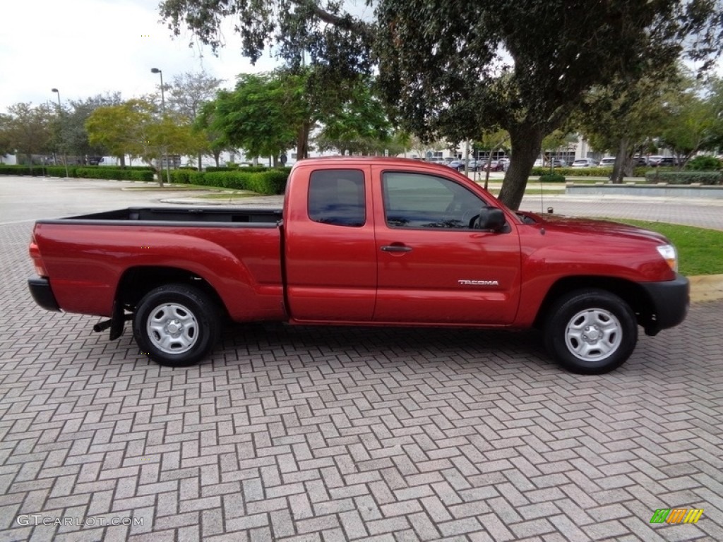 2008 Tacoma Access Cab - Impulse Red Pearl / Graphite Gray photo #48