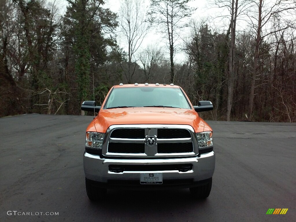 2017 2500 Tradesman Crew Cab 4x4 - Omaha Orange / Black/Diesel Gray photo #3