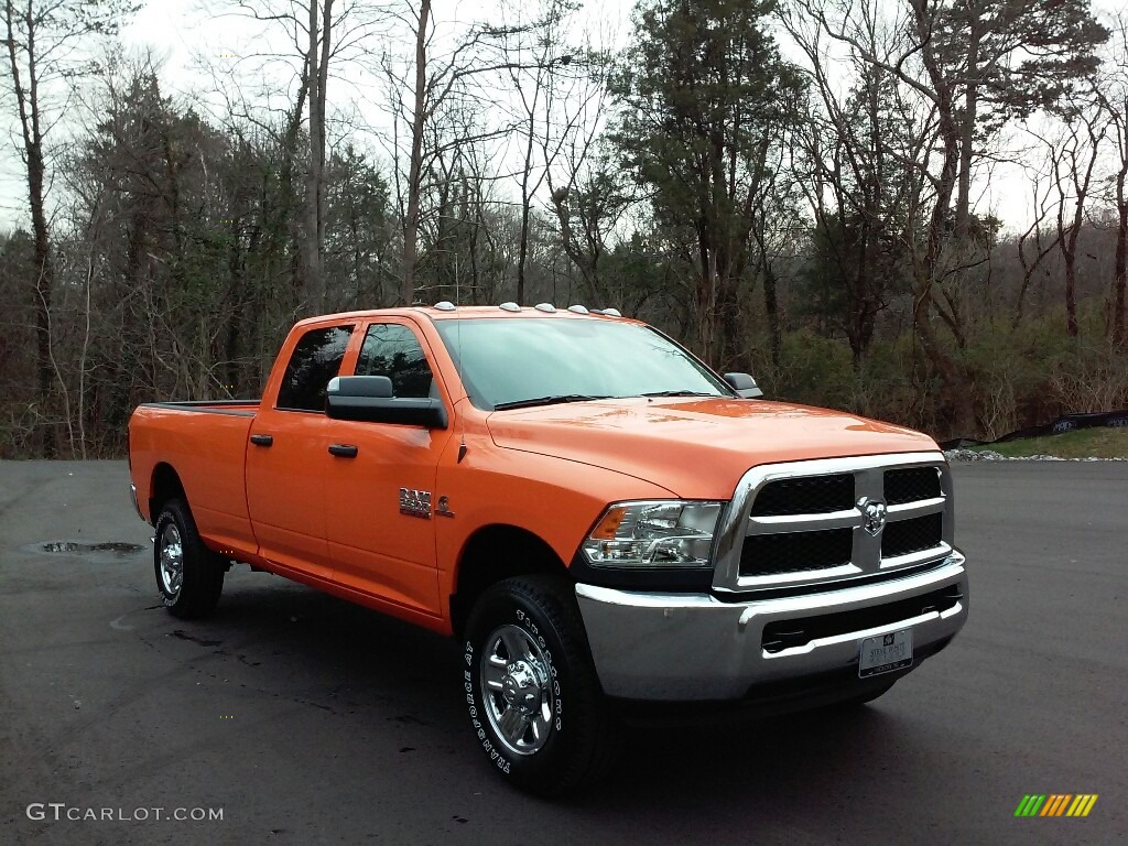 Omaha Orange 2017 Ram 2500 Tradesman Crew Cab 4x4 Exterior Photo #117653286