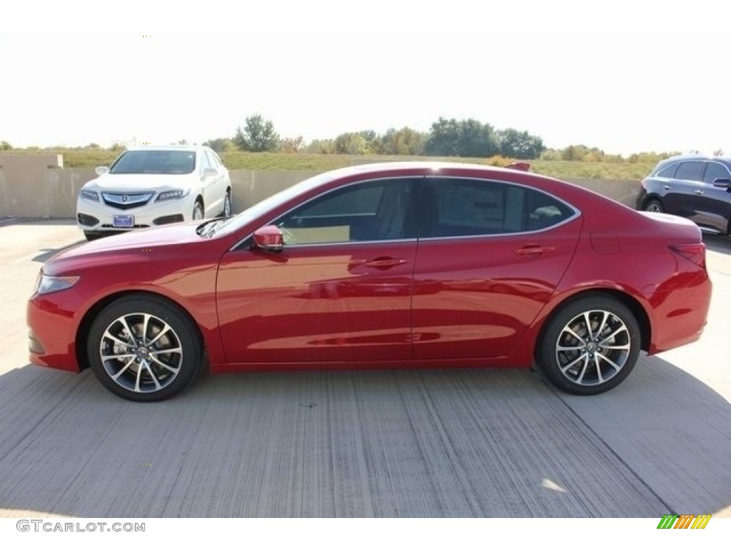 2017 TLX V6 Technology Sedan - San Marino Red / Parchment photo #4