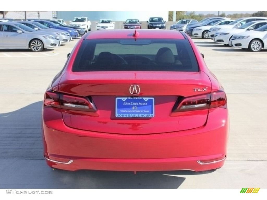 2017 TLX V6 Technology Sedan - San Marino Red / Parchment photo #6