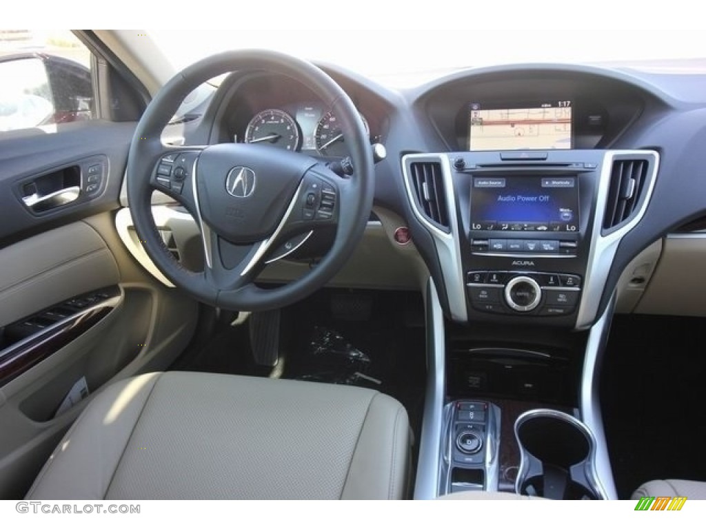 2017 TLX V6 Technology Sedan - San Marino Red / Parchment photo #30