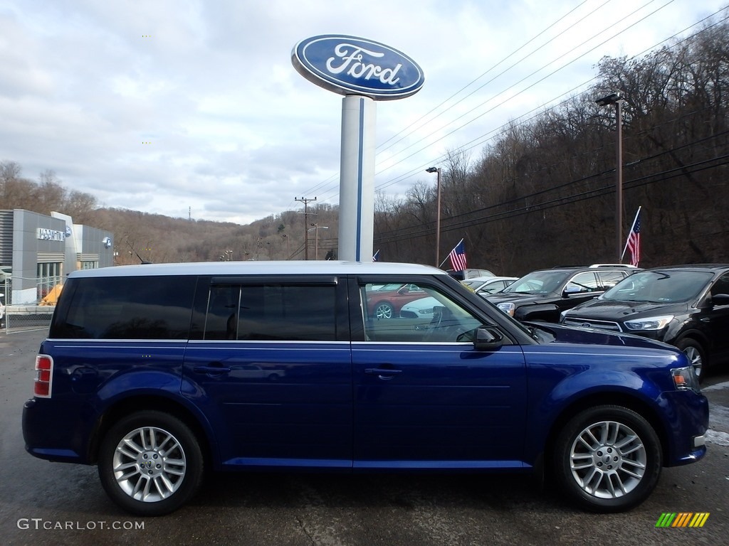 2013 Flex SEL AWD - Deep Impact Blue Metallic / Dune photo #1