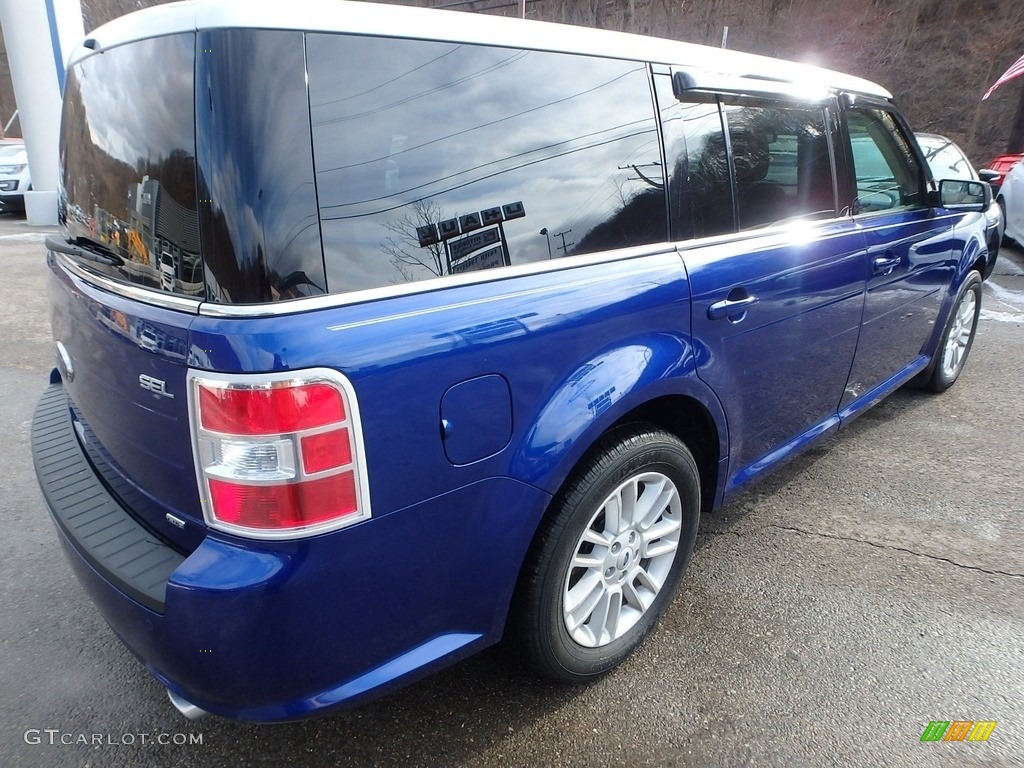2013 Flex SEL AWD - Deep Impact Blue Metallic / Dune photo #2