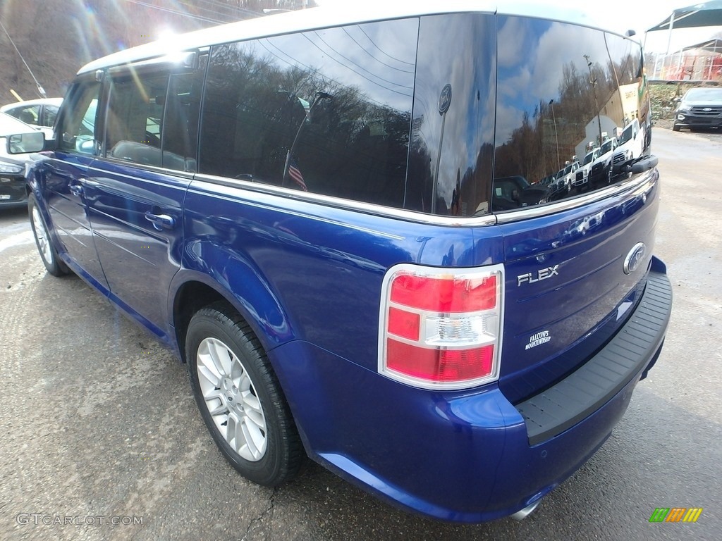 2013 Flex SEL AWD - Deep Impact Blue Metallic / Dune photo #5