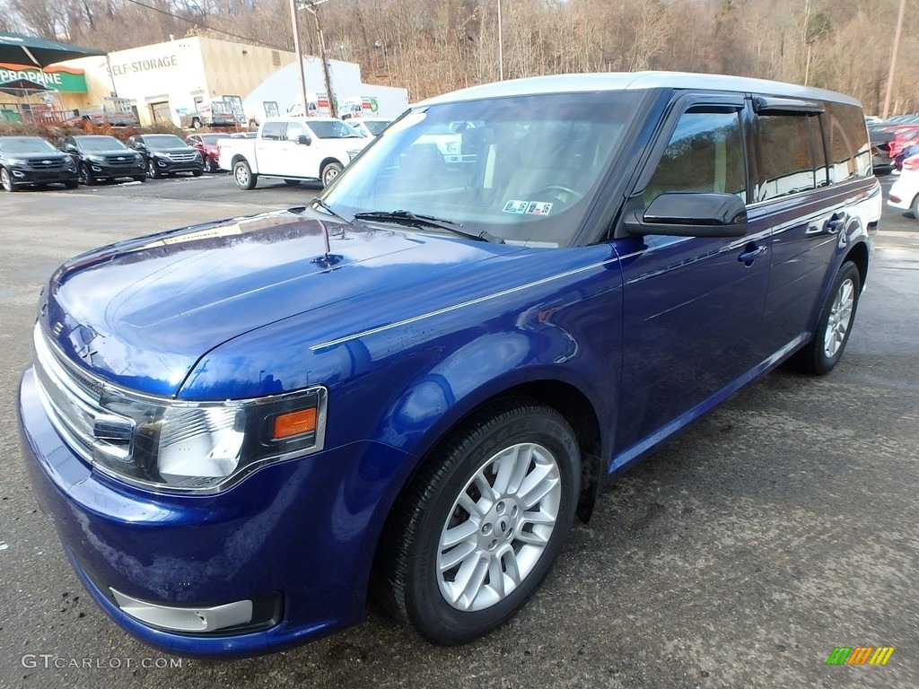 2013 Flex SEL AWD - Deep Impact Blue Metallic / Dune photo #7