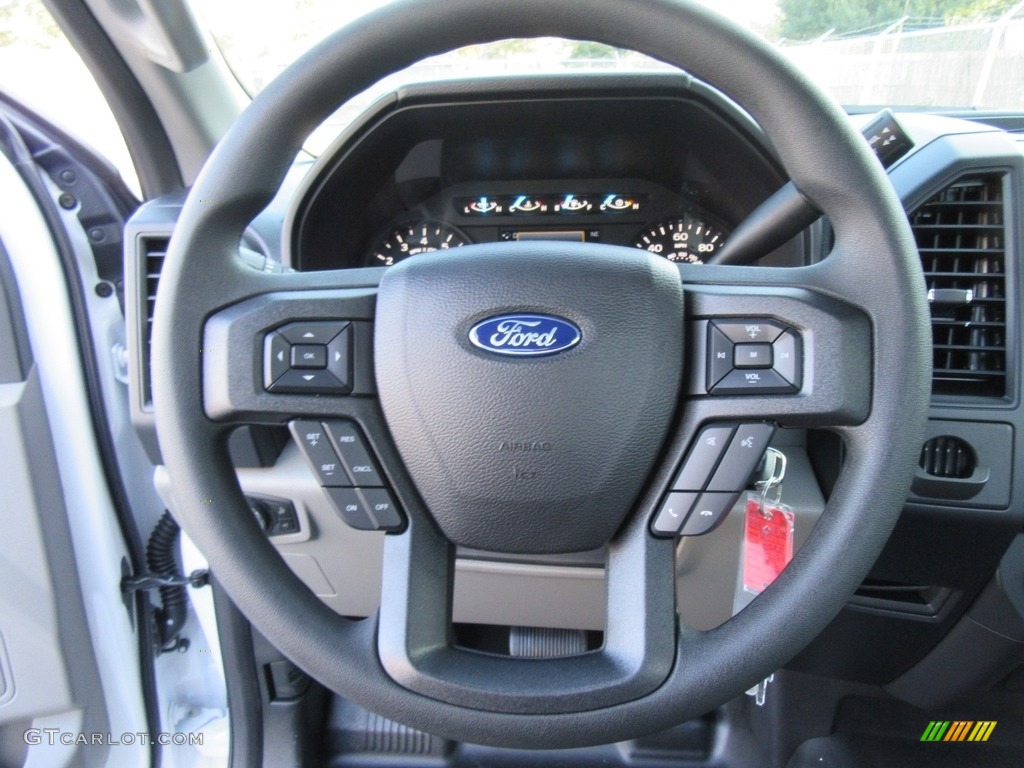 2017 Ford F150 XL Regular Cab Earth Gray Steering Wheel Photo #117655611