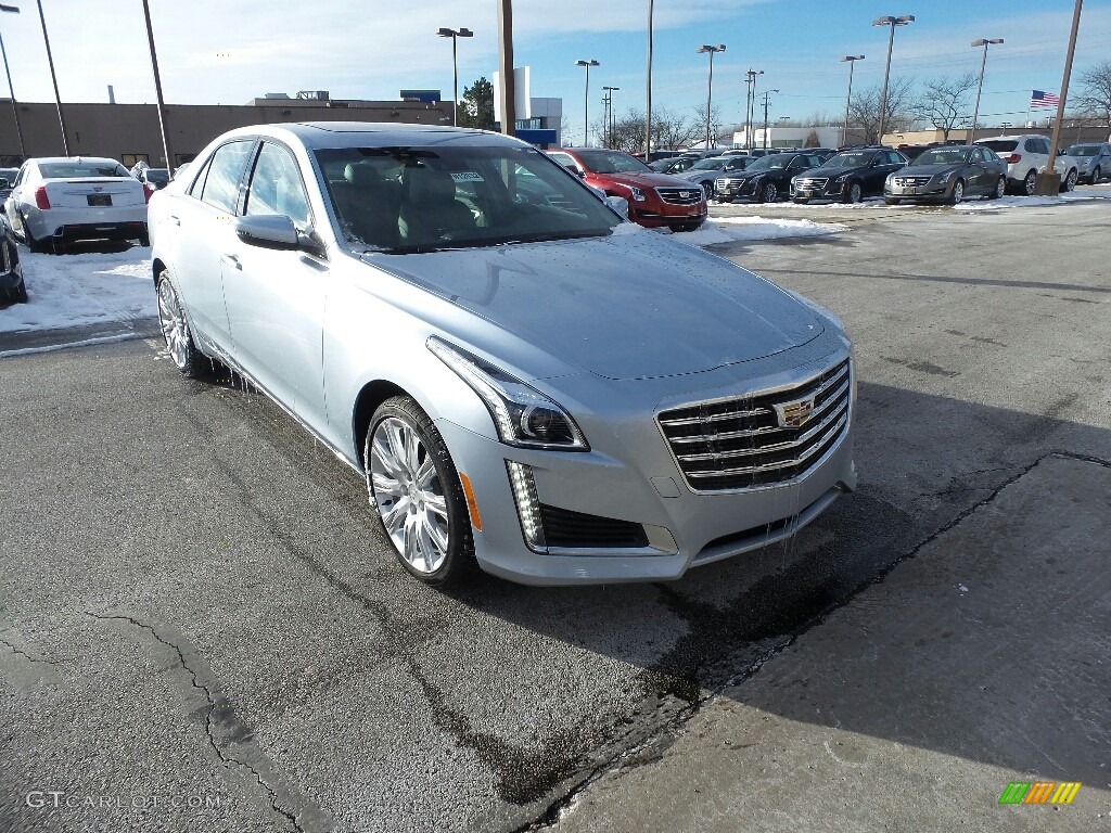 Silver Moonlight Metallic 2017 Cadillac CTS Luxury AWD Exterior Photo #117655665