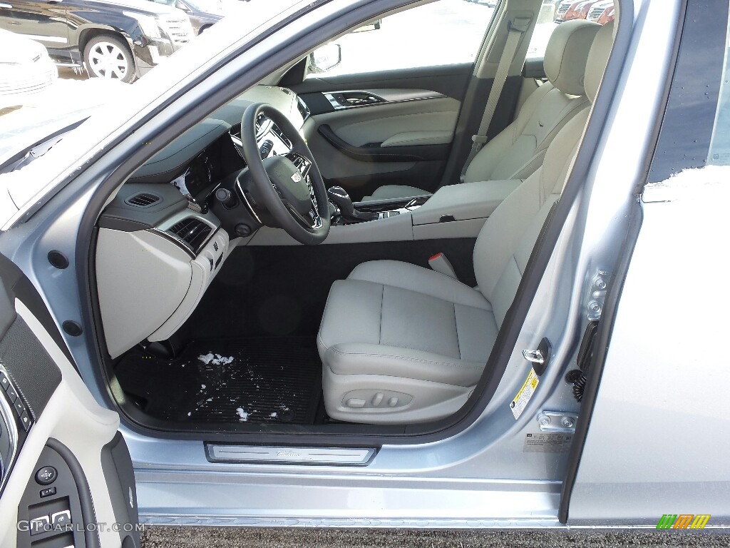 Light Platinum w/Jet Black Accents Interior 2017 Cadillac CTS Luxury AWD Photo #117655728