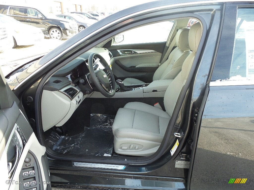 Light Platinum w/Jet Black Accents Interior 2017 Cadillac CTS Luxury AWD Photo #117655818