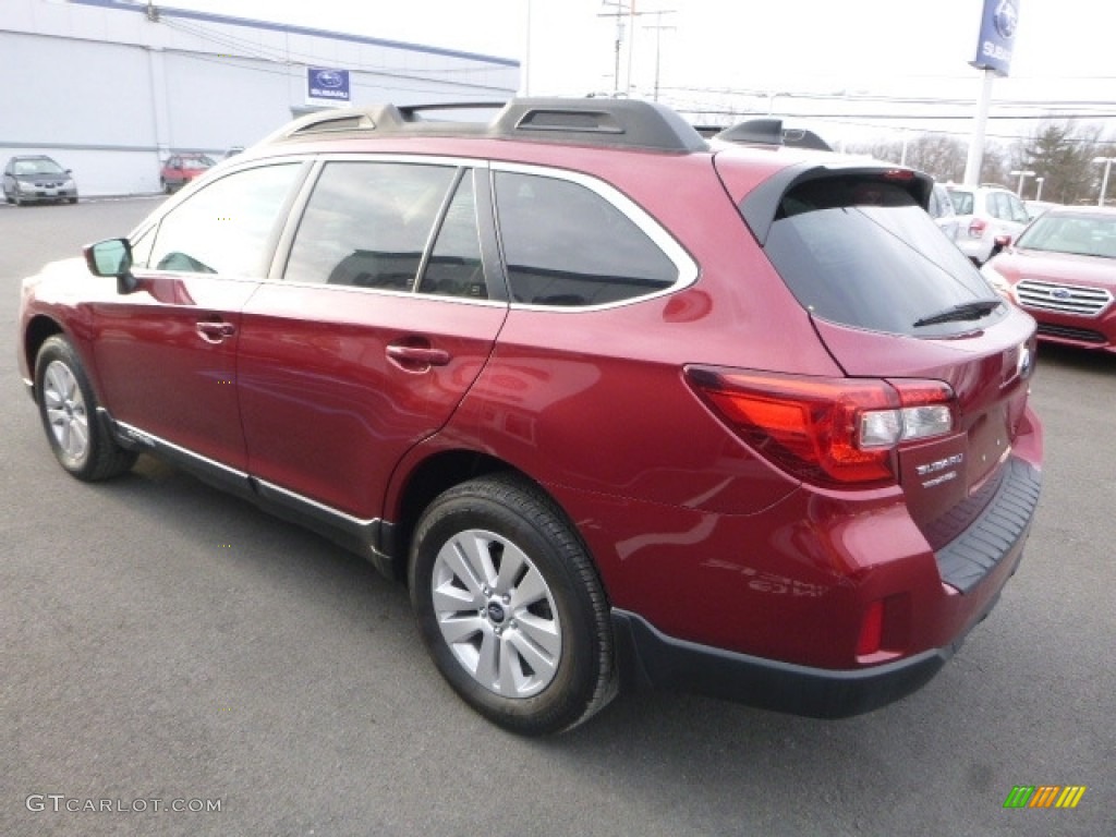 2016 Outback 2.5i Premium - Venetian Red Pearl / Warm Ivory photo #10