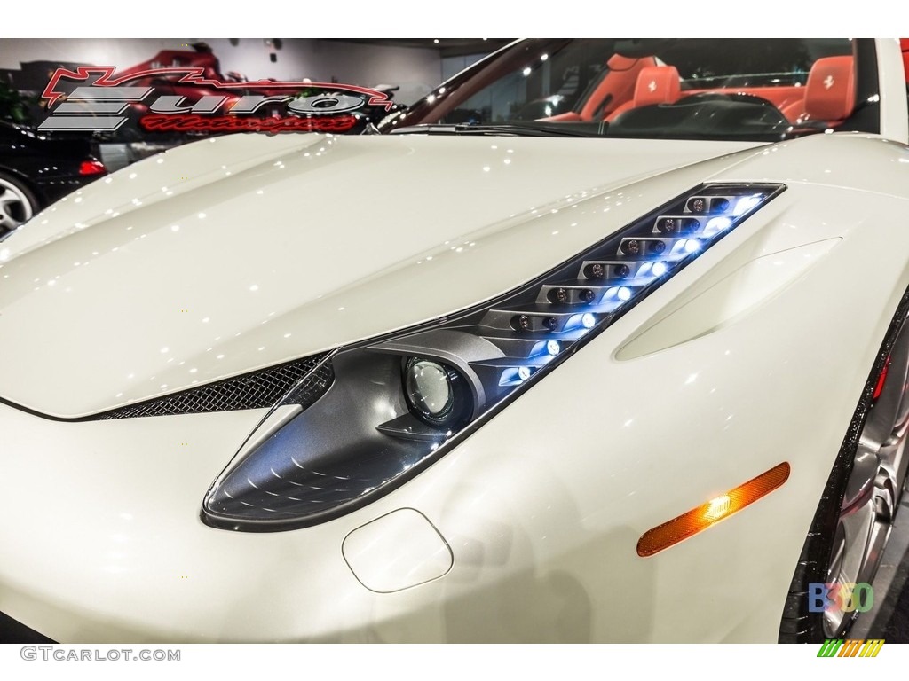 2014 458 Spider - Bianco Avus (White) / Rosso photo #18