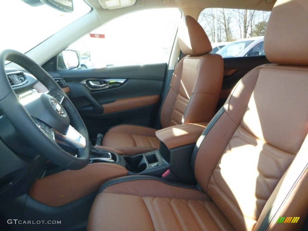 2017 Rogue SL AWD - Pearl White / Platinum Reserve Tan photo #13