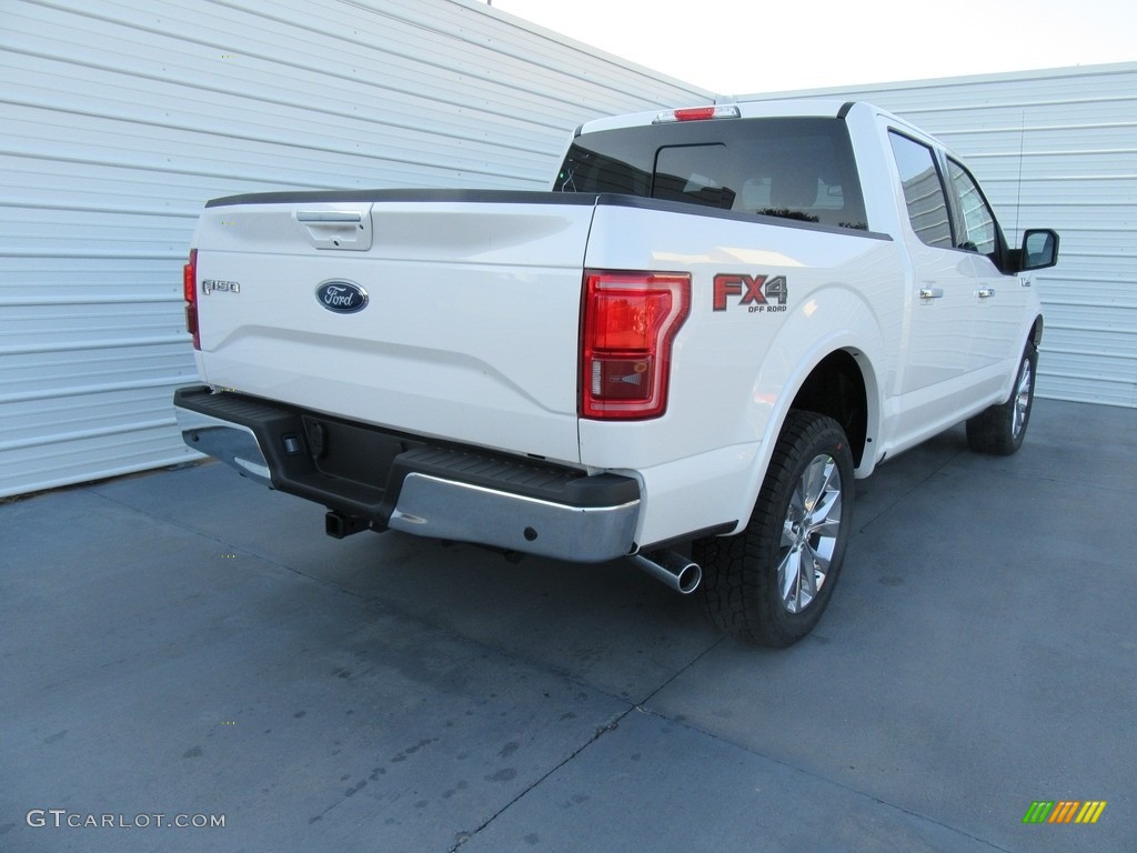 2017 F150 Lariat SuperCrew 4X4 - White Gold / Black photo #4