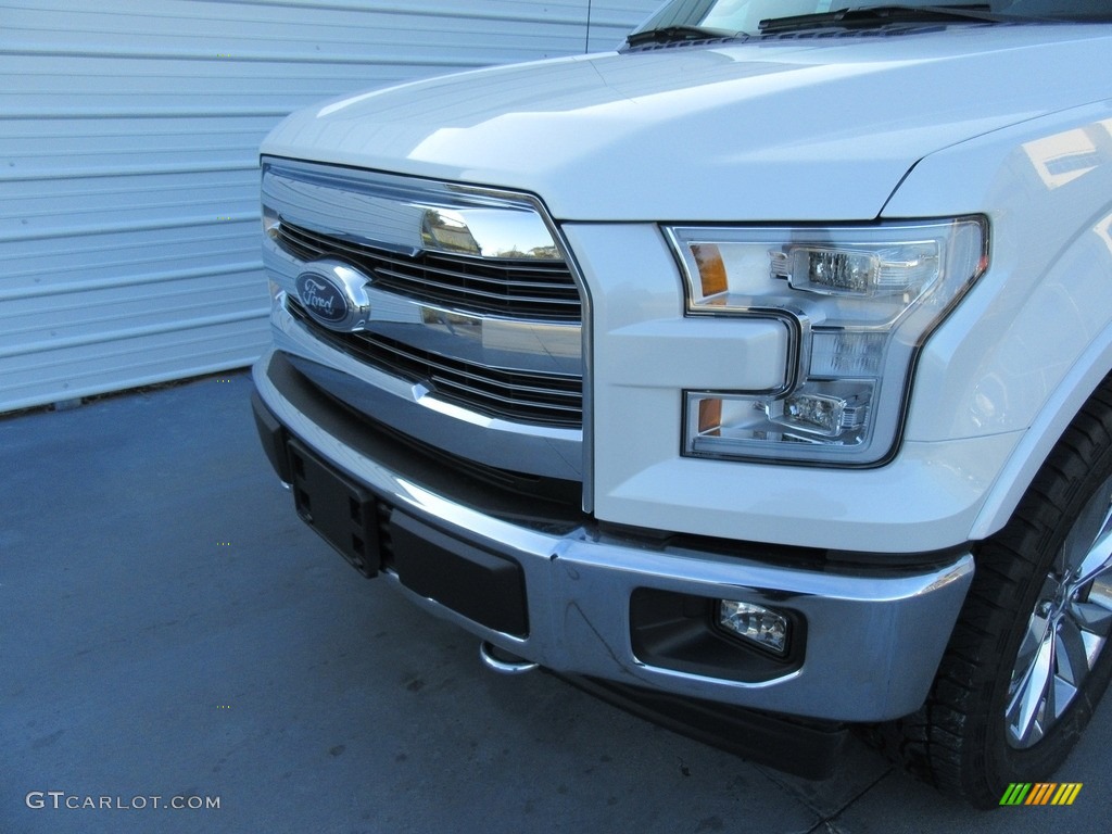 2017 F150 Lariat SuperCrew 4X4 - White Gold / Black photo #10